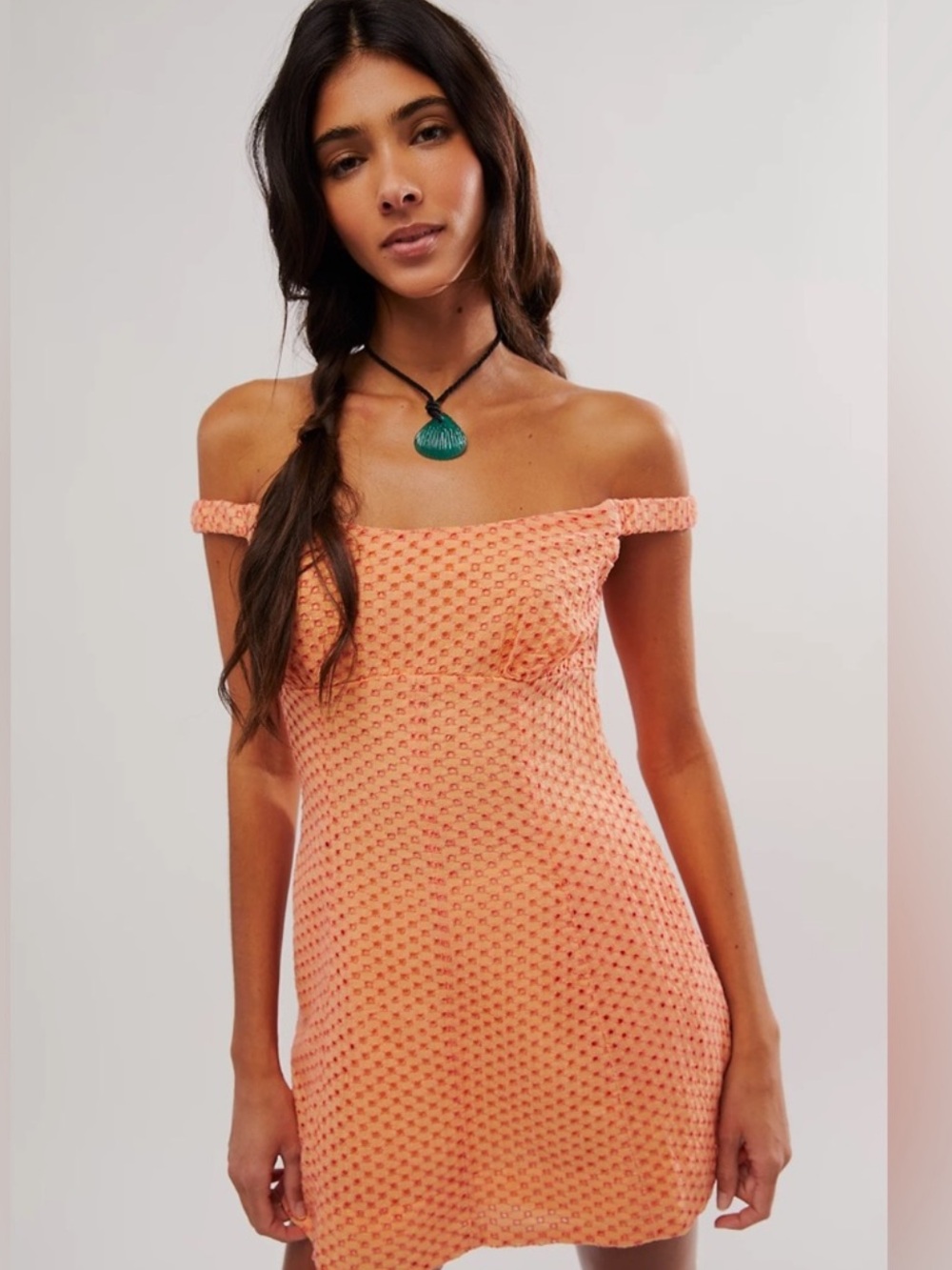 NWT Free People Strapless Peach Mini Dress Size M